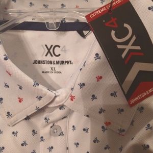 Men's XC4 Johnston & Murphy short sleeve Polo.
